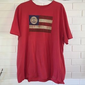 3/$25 LIFE IS GOOD Americana Tee Classic Fit XXL